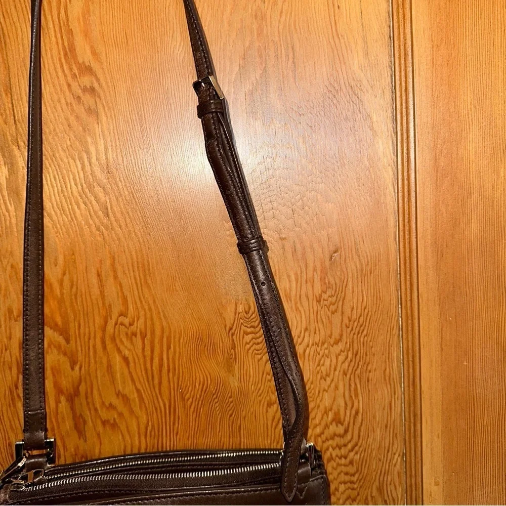 loro piana milky way leather brown crossbody bag